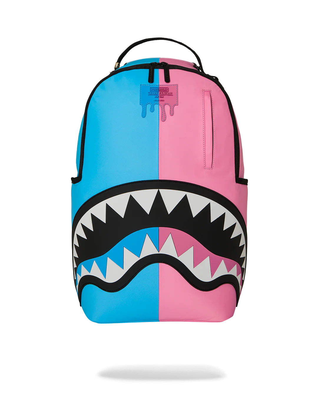 SPRAYGROUND SHARK CENTRAL COTTON CANDY SPLIT BACKPACK